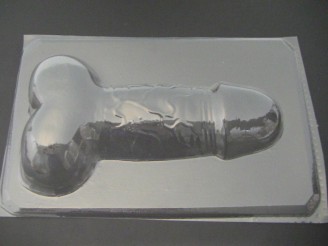 243Bxl Large 11 Inch Penis Front Oversized Chocolate or Hard Candy Mold